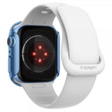 Spigen Apple Watch 45mm Thin Fit -suojakuori, Metallic Blue