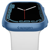 Spigen Apple Watch 45mm Thin Fit -suojakuori, Metallic Blue