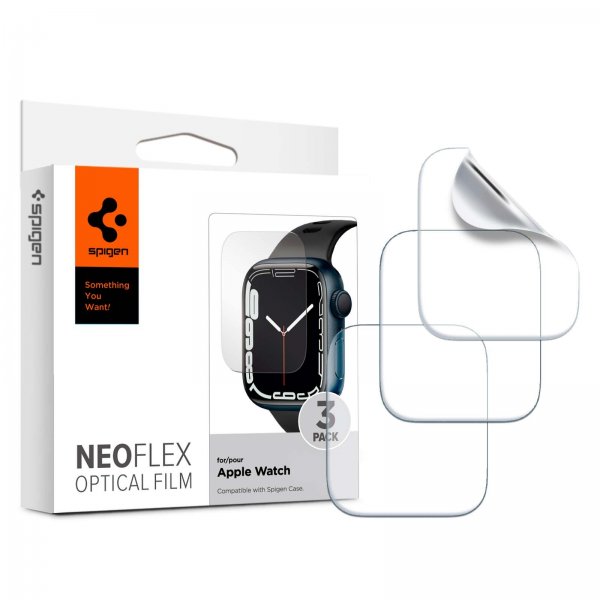 Spigen Apple Watch 45mm Näytönsuoja Neo Flex 3-pakkaus