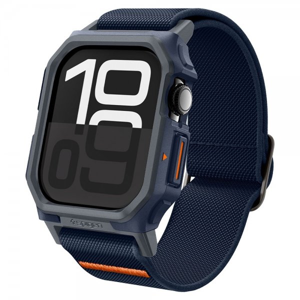 Spigen Apple Watch 46mm (Series 10/11) ranneke ja suojakotelo Lite Fit Pro Navy Blue