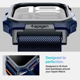 Spigen Apple Watch 46mm (Series 10/11) ranneke ja suojakotelo Lite Fit Pro Navy Blue