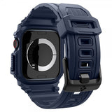 Spigen Apple Watch 46 mm (Series 10/11) ranneke ja suojakuori Rugged Armor Pro Navy Blue