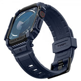 Spigen Apple Watch 46 mm (Series 10/11) ranneke ja suojakuori Rugged Armor Pro Navy Blue