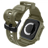 Spigen Apple Watch 46mm (Series 10/11) ranneke ja suojakotelo Rugged Armor Pro Vintage Khaki