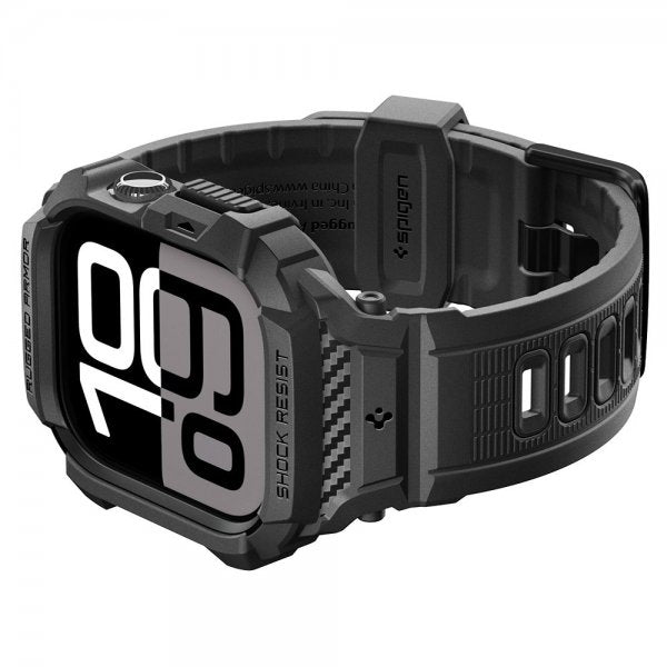 Spigen Apple Watch 46mm (Series 10/11) ranneke Rugged Armor Pro 2 Matte Black