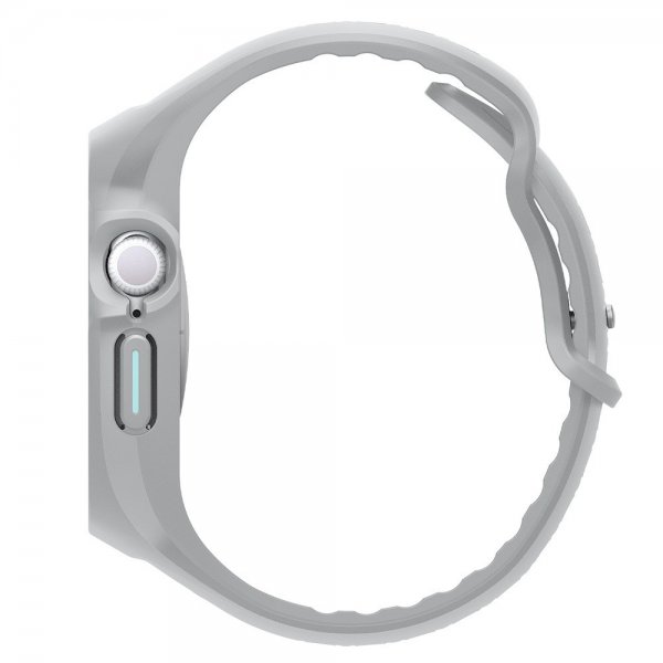Spigen Apple Watch 46 mm (Series 10/11) Suojakuori ja ranneke Liquid Air Pro Harmaa