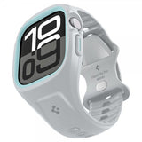 Spigen Apple Watch 46 mm (Series 10/11) Suojakuori ja ranneke Liquid Air Pro Harmaa