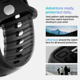 Spigen Apple Watch 46 mm (Series 10/11) kuori ja ranneke Liquid Air Pro Matte Black