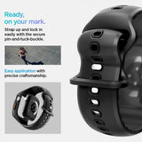 Spigen Apple Watch 46 mm (Series 10/11) kuori ja ranneke Liquid Air Pro Matte Black
