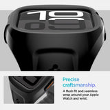 Spigen Apple Watch 46 mm (Series 10/11) kuori ja ranneke Liquid Air Pro Matte Black