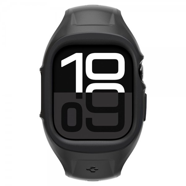 Spigen Apple Watch 46 mm (Series 10/11) kuori ja ranneke Liquid Air Pro Matte Black
