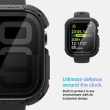 Spigen Apple Watch 46mm (Series 10/11) kuori ja näytönsuoja Tough Armor musta