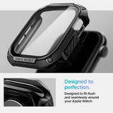 Spigen Apple Watch 46mm (Series 10/11) kuori ja näytönsuoja Tough Armor musta