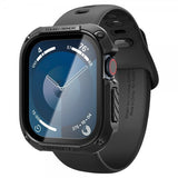 Spigen Apple Watch 46mm (Series 10/11) kuori ja näytönsuoja Tough Armor musta