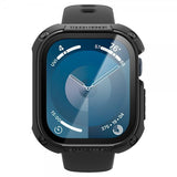 Spigen Apple Watch 46mm (Series 10/11) kuori ja näytönsuoja Tough Armor musta