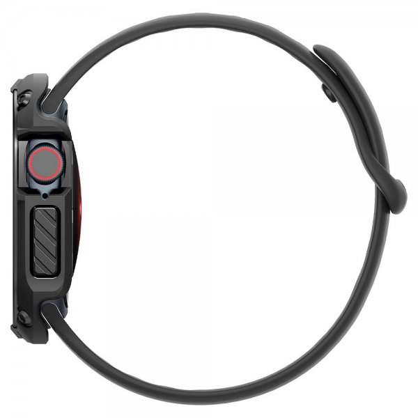 Spigen Apple Watch 46mm (Series 10/11) kuori ja näytönsuoja Tough Armor musta