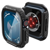 Spigen Apple Watch 46mm (Series 10/11) kuori ja näytönsuoja Tough Armor musta