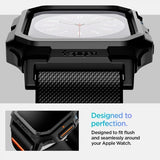Spigen Apple Watch 46mm (Series 10/11) Ranneke ja Kuori Lite Fit Pro Matte Black