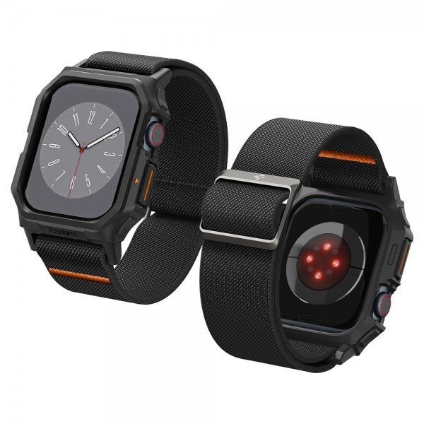 Spigen Apple Watch 46mm (Series 10/11) Ranneke ja Kuori Lite Fit Pro Matte Black