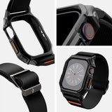 Spigen Apple Watch 46mm (Series 10/11) Ranneke ja Kuori Lite Fit Pro Matte Black