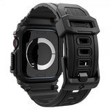 Spigen Apple Watch 46 mm (Series 10/11) ranneke ja suojakotelo Rugged Armor Pro Matte Black