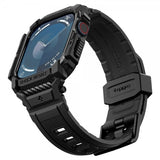 Spigen Apple Watch 46 mm (Series 10/11) ranneke ja suojakotelo Rugged Armor Pro Matte Black