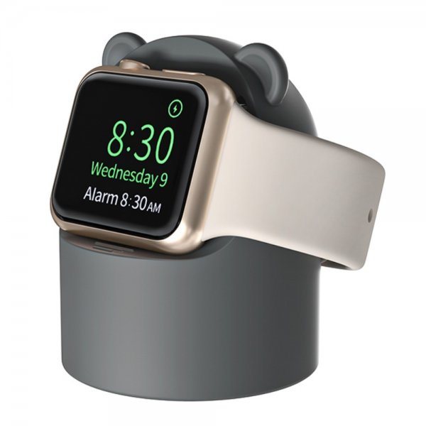 Apple Watch -laturitelakka, karhu, harmaa