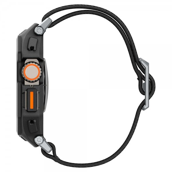 Spigen Apple Watch Ultra 49mm ranneke ja suojakotelo Lite Fit Pro Matte Black