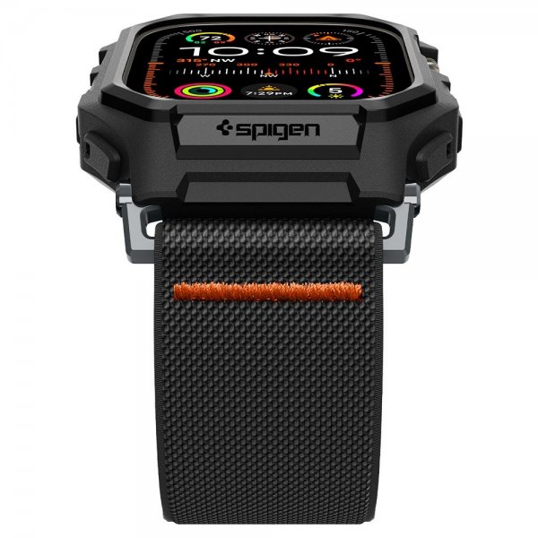 Spigen Apple Watch Ultra 49mm ranneke ja suojakotelo Lite Fit Pro Matte Black