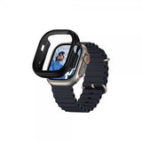 PanzerGlass Apple Watch Ultra 49mm -kuori ja näytönsuoja, koko vartalon suojaus, musta