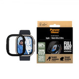 PanzerGlass Apple Watch Ultra 49mm -kuori ja näytönsuoja, koko vartalon suojaus, musta