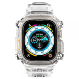 Spigen Apple Watch Ultra 49mm ranneke ja suojakotelo Rugged Armor Pro Crystal Clear