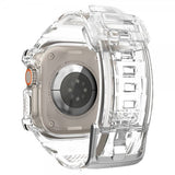 Spigen Apple Watch Ultra 49mm ranneke ja suojakotelo Rugged Armor Pro Crystal Clear