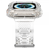 Spigen Apple Watch Ultra 49mm ranneke ja suojakotelo Rugged Armor Pro Crystal Clear