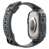 Spigen Apple Watch Ultra 49mm ranneke ja suojakotelo Rugged Armor Pro Dark Gray