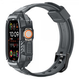 Spigen Apple Watch Ultra 49mm ranneke ja suojakotelo Rugged Armor Pro Dark Gray