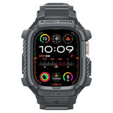 Spigen Apple Watch Ultra 49mm ranneke ja suojakotelo Rugged Armor Pro Dark Gray