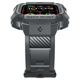 Spigen Apple Watch Ultra 49mm ranneke ja suojakotelo Rugged Armor Pro Dark Gray