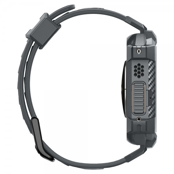 Spigen Apple Watch Ultra 49mm ranneke ja suojakotelo Rugged Armor Pro Dark Gray