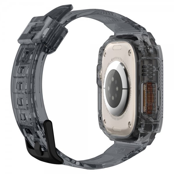 Spigen Apple Watch Ultra 49 mm ranneke ja suojakotelo Rugged Armor Pro Space Crystal