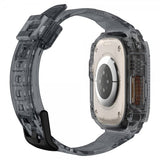 Spigen Apple Watch Ultra 49 mm ranneke ja suojakotelo Rugged Armor Pro Space Crystal