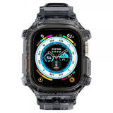 Spigen Apple Watch Ultra 49 mm ranneke ja suojakotelo Rugged Armor Pro Space Crystal