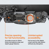 Spigen Apple Watch Ultra 49 mm ranneke ja suojakotelo Rugged Armor Pro Space Crystal
