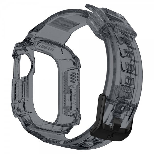 Spigen Apple Watch Ultra 49 mm ranneke ja suojakotelo Rugged Armor Pro Space Crystal
