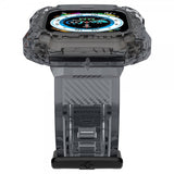 Spigen Apple Watch Ultra 49 mm ranneke ja suojakotelo Rugged Armor Pro Space Crystal
