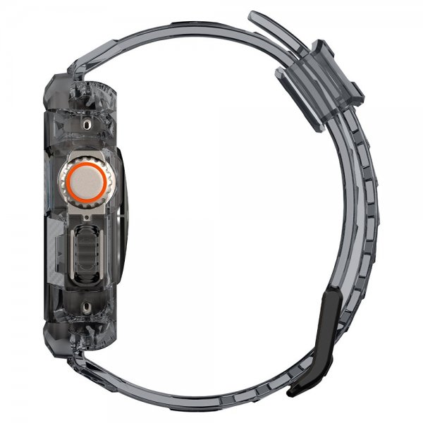Spigen Apple Watch Ultra 49 mm ranneke ja suojakotelo Rugged Armor Pro Space Crystal