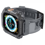 Spigen Apple Watch Ultra 49 mm ranneke ja suojakotelo Rugged Armor Pro Space Crystal