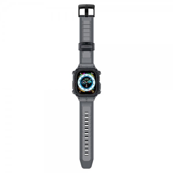 Spigen Apple Watch Ultra 49 mm ranneke ja suojakotelo Rugged Armor Pro Space Crystal