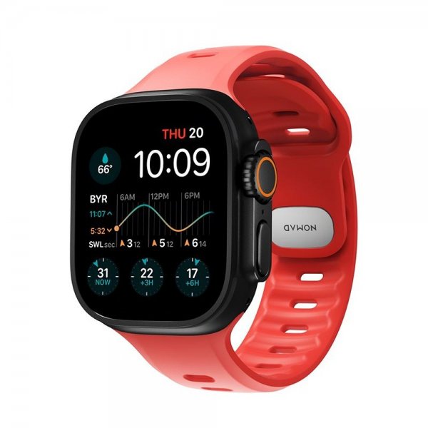 Nomad Apple Watch Ultra 49mm ranneke Tempo Band Crush