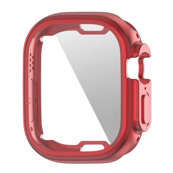 Apple Watch Ultra 49 mm kuori näytönsuojalla, punainen
